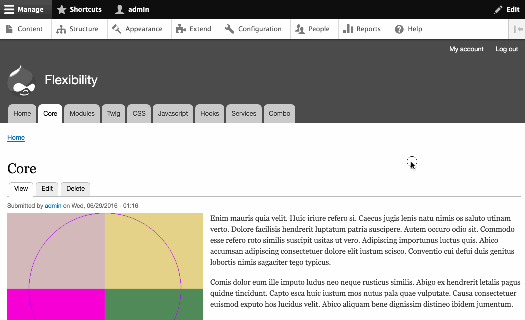Using Drupal core to edit a main menu link