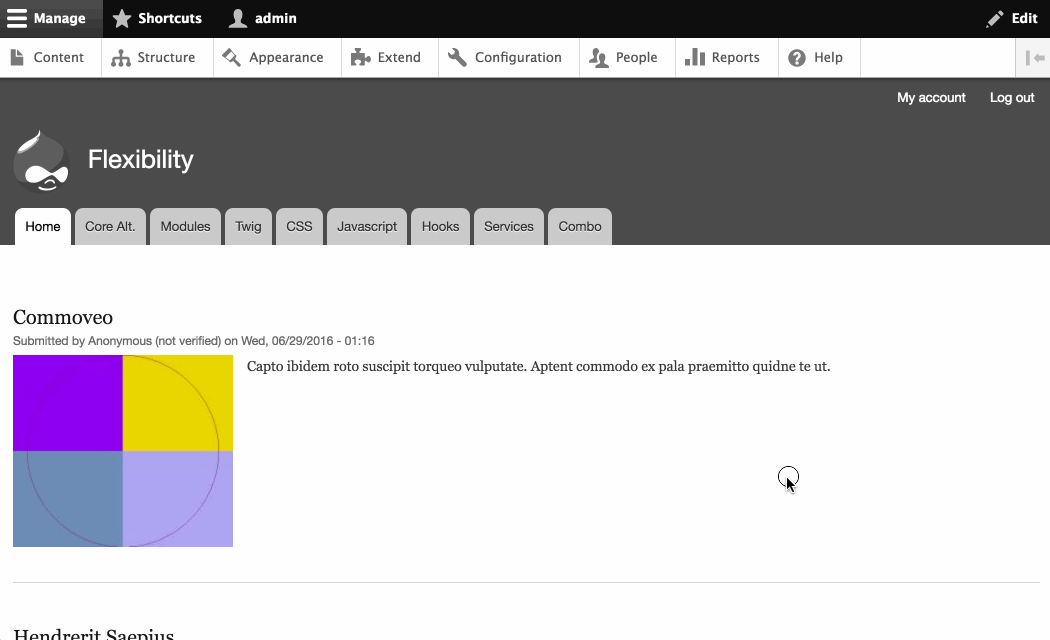 More editable attributes for a menu link