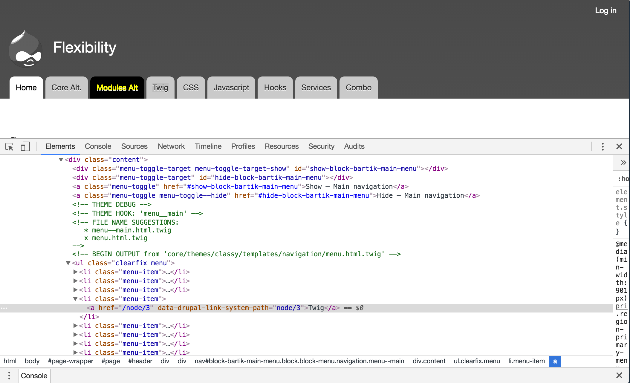 Use debug tools to learn which templates to alter.