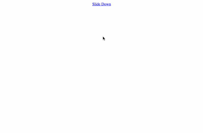 example of SlideDown animation