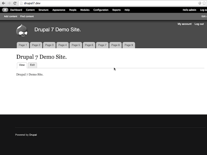Use Drupal 7 core to change menu item title and destination.