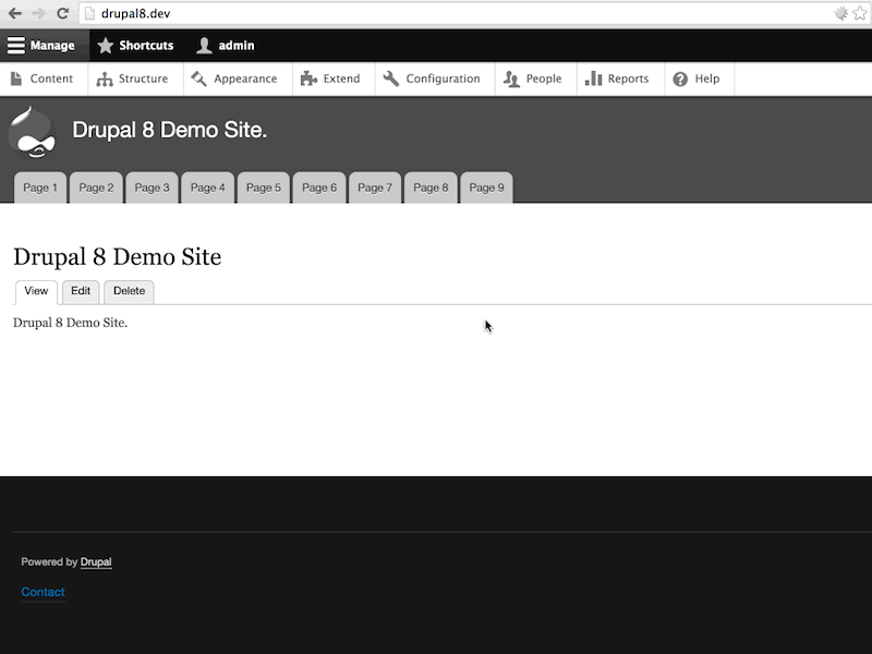 Use Drupal 8 core to change menu item title and destination.